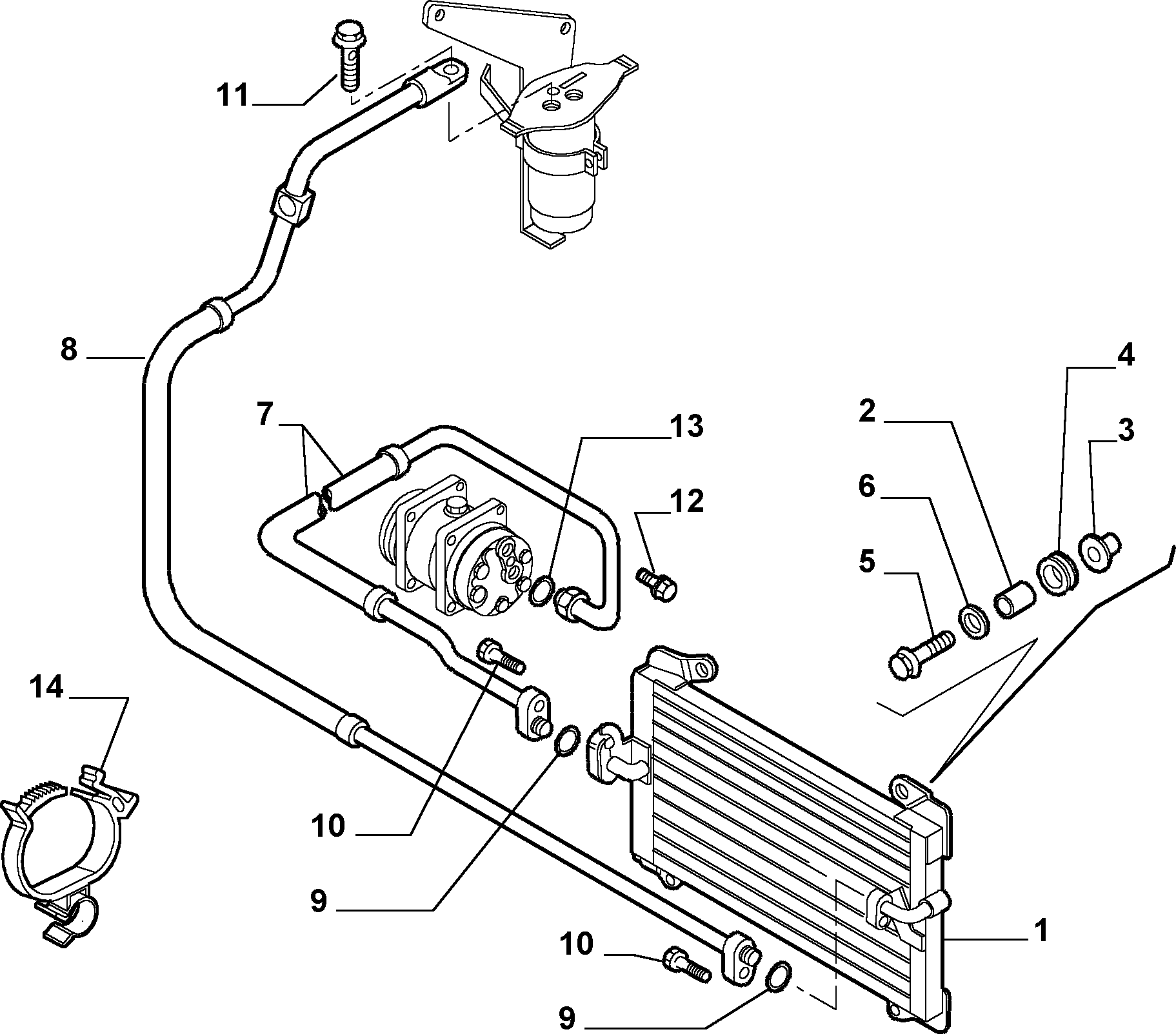 PEUGEOT 1347842080 - Kondensators, Gaisa kond. sistēma ps1.lv