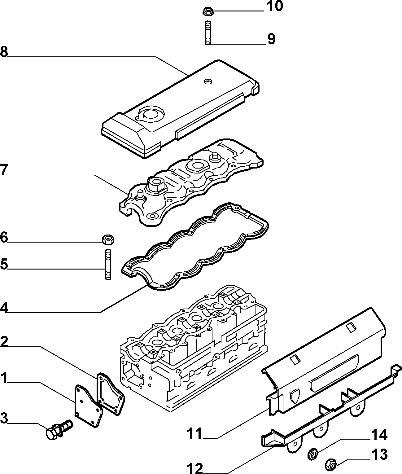 FIAT 500388381 - Blīve, Motora bloka galvas vāks ps1.lv