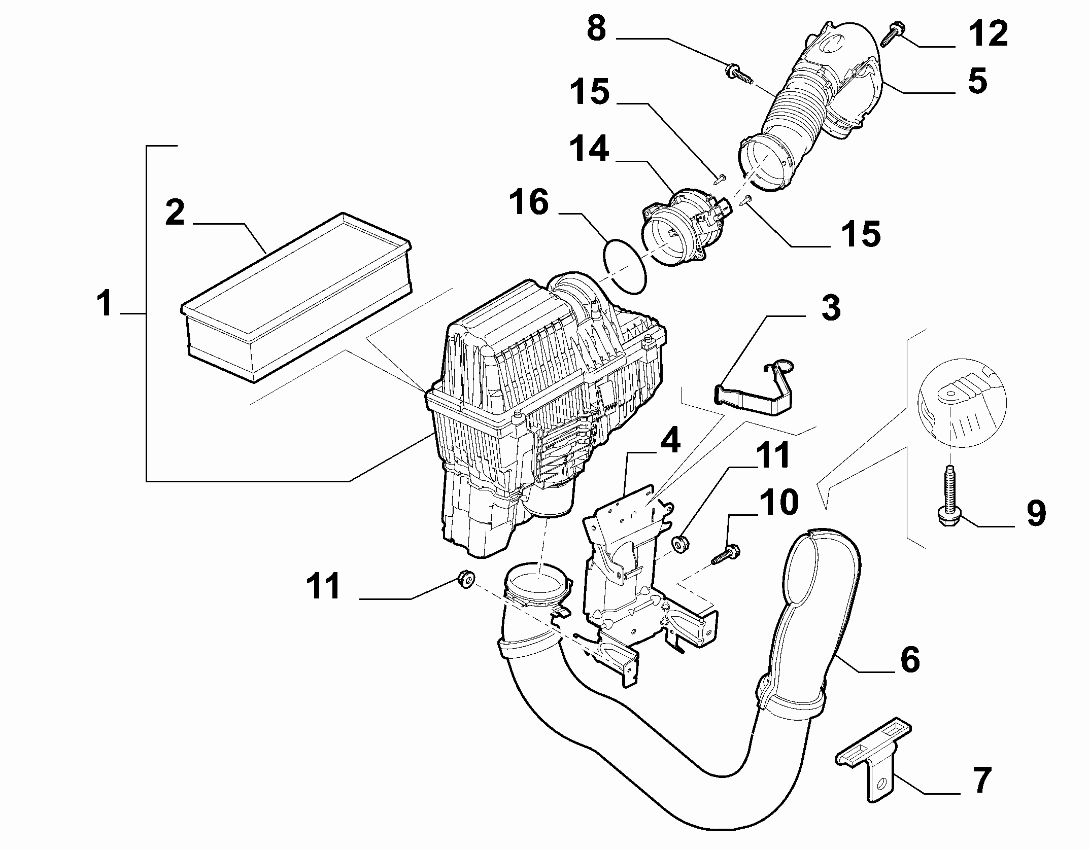 Lancia 1400474780 - Gaisa filtrs ps1.lv