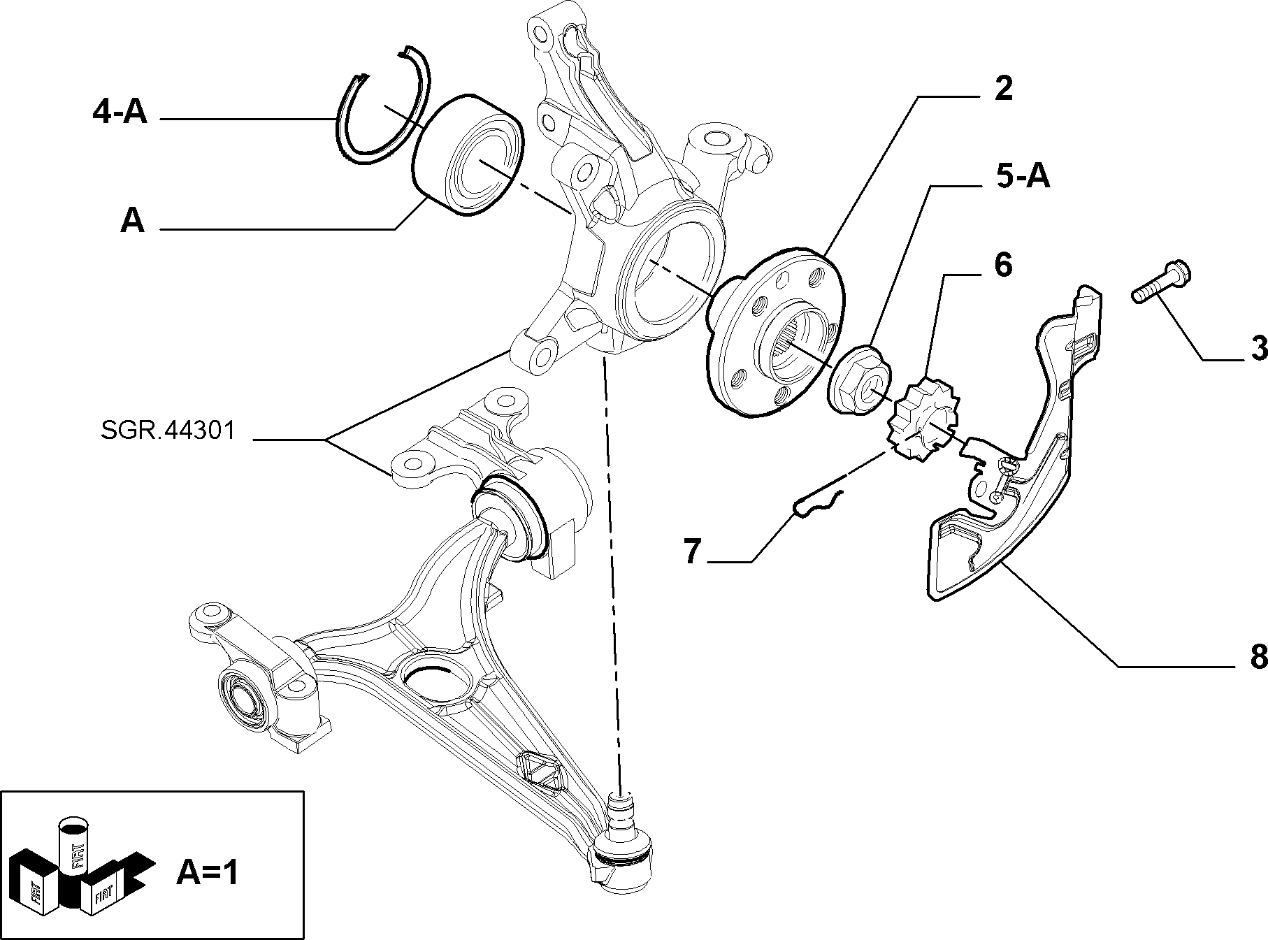 FIAT 9647052487 - Riteņa rumba ps1.lv