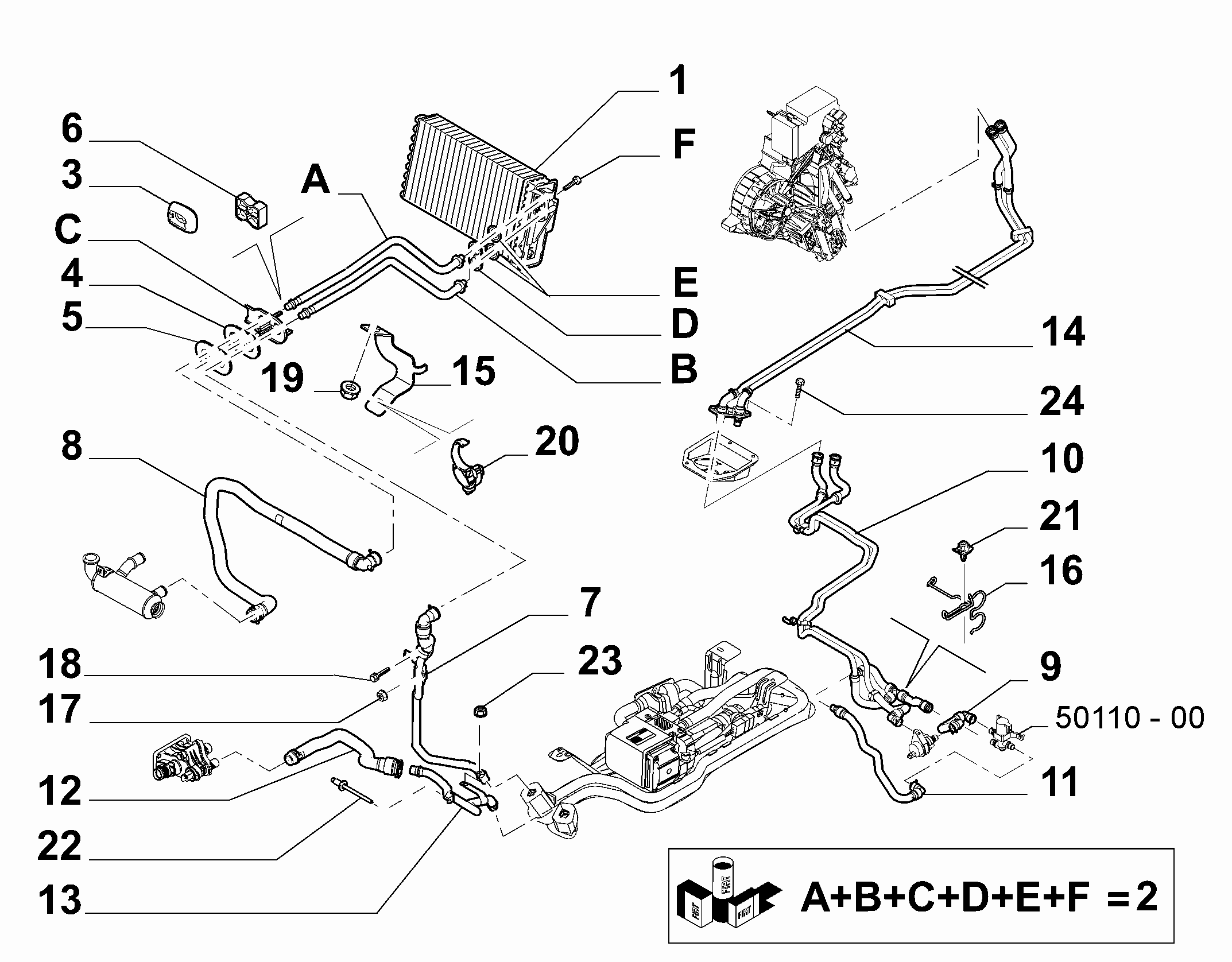 FIAT 9464420380 - Siltummainis, Salona apsilde ps1.lv