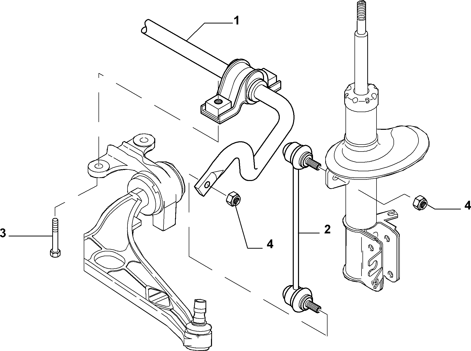 PEUGEOT 1400099680 - Stiepnis / Atsaite, Stabilizators ps1.lv