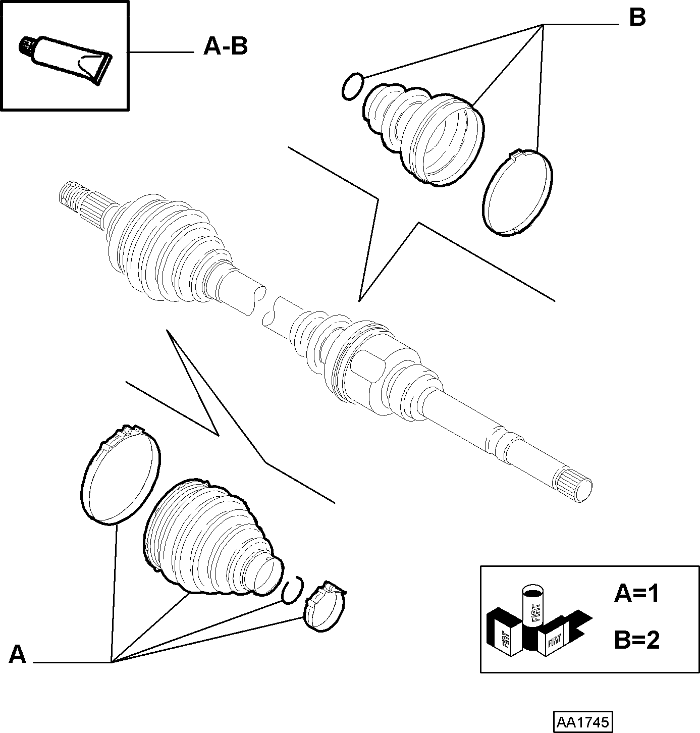 Opel 16 108 163 80 - Putekļusargs, Piedziņas vārpsta ps1.lv