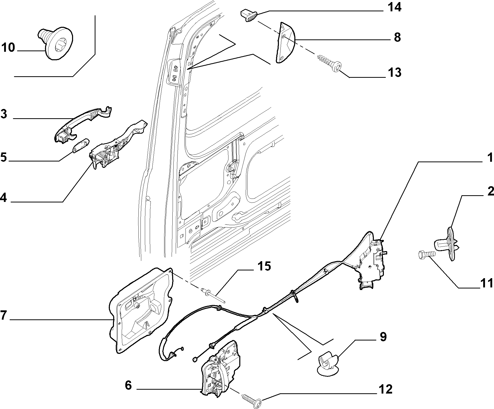 FIAT 9467433088 - Durvju rokturis ps1.lv