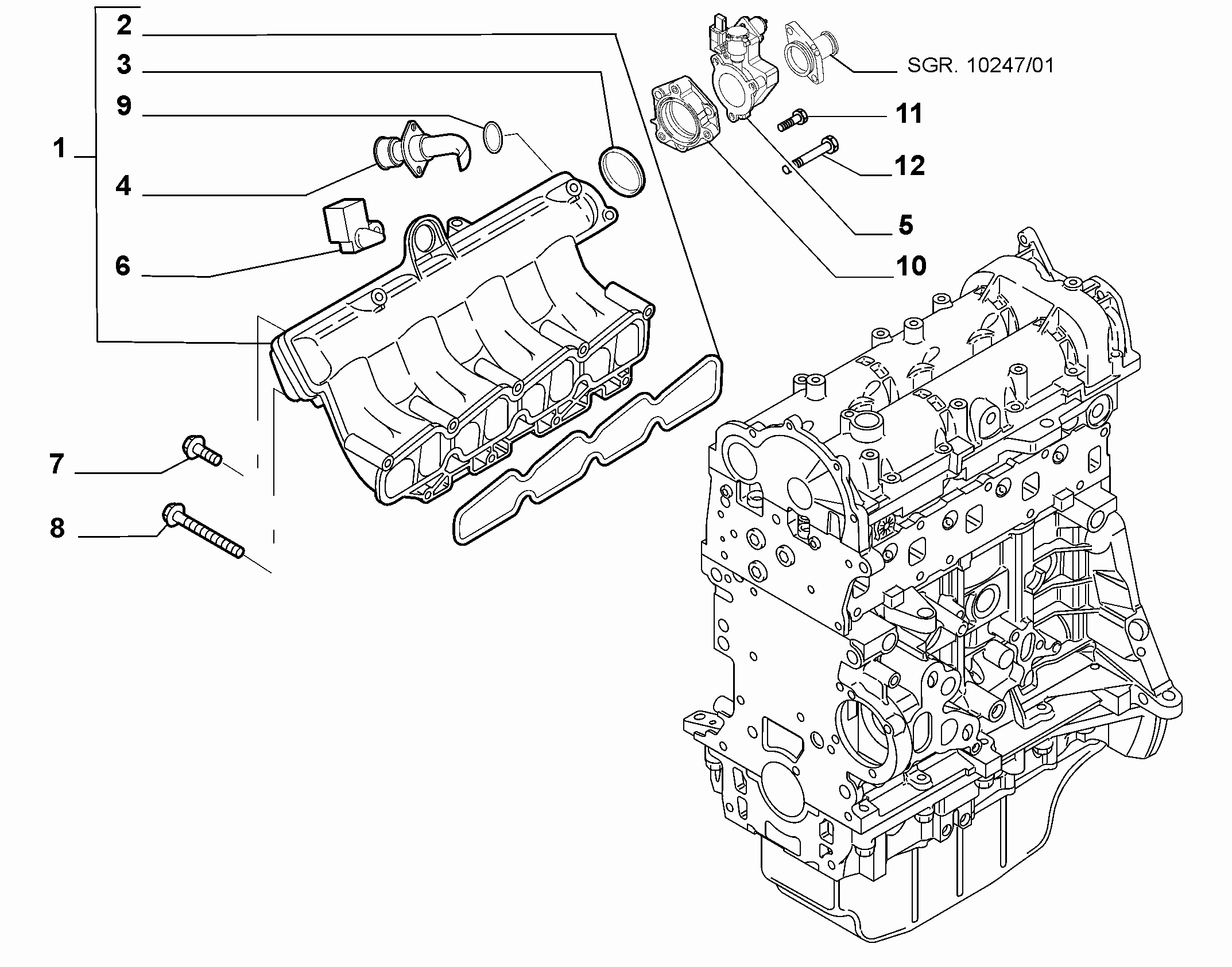 Lancia 55219298 - Devējs, Pūtes spiediens ps1.lv