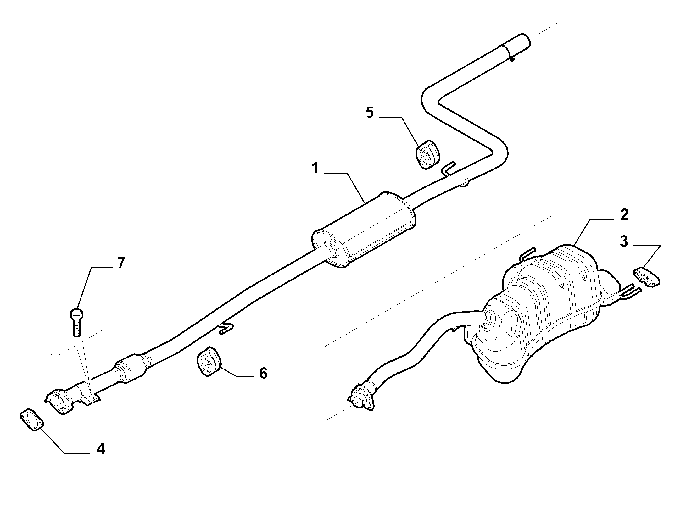 FIAT / LANCIA 55194844 - Blīve, Izplūdes caurule ps1.lv