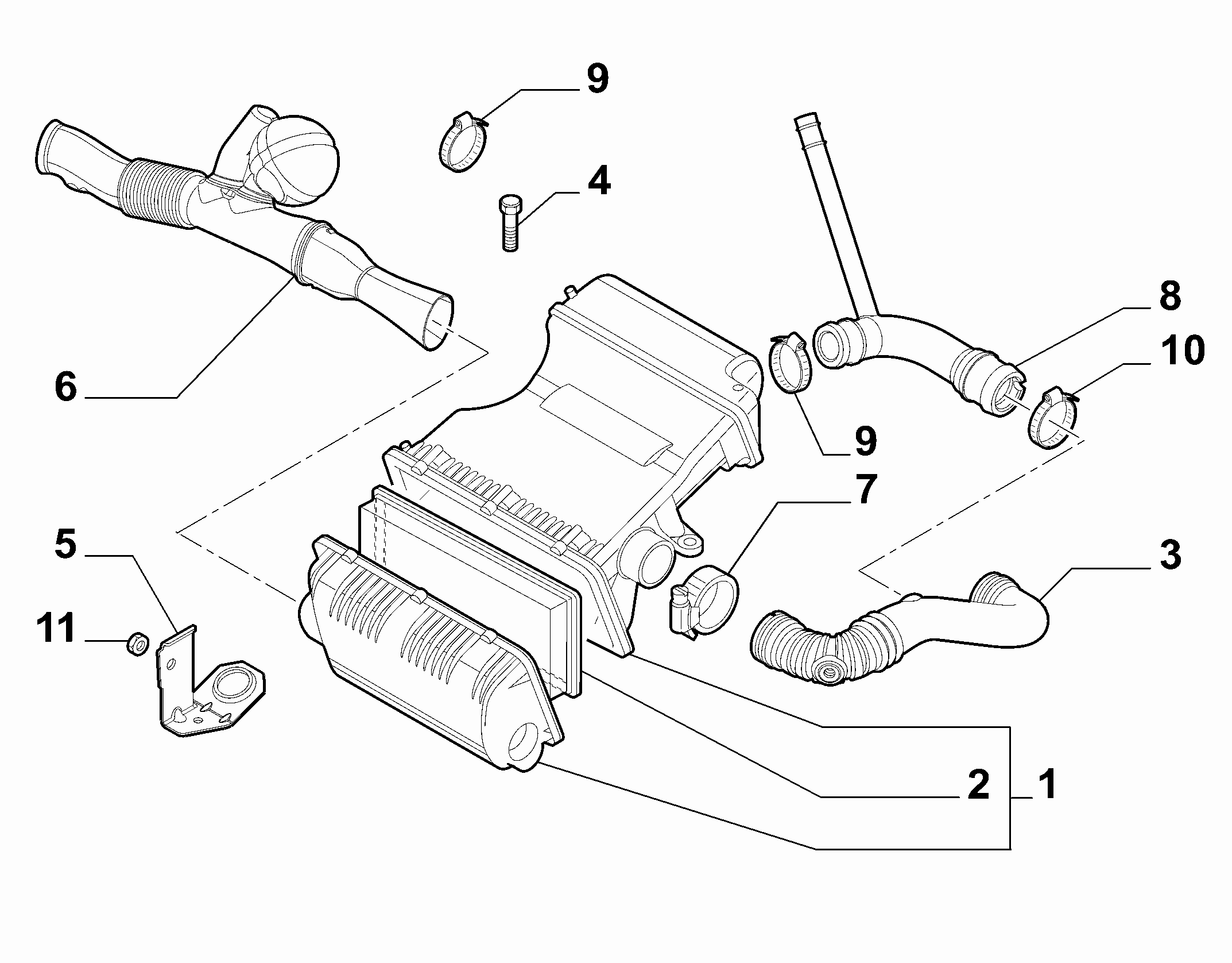 FIAT 51775340 - Gaisa filtrs ps1.lv