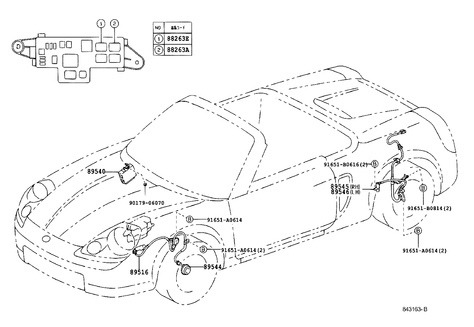 TOYOTA 89544-52010 - Devējs, Riteņu griešanās ātrums ps1.lv