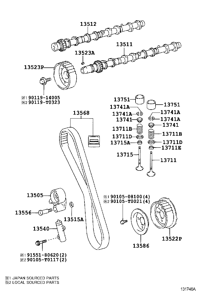 LEXUS 13568-09131 - Zobsiksna ps1.lv