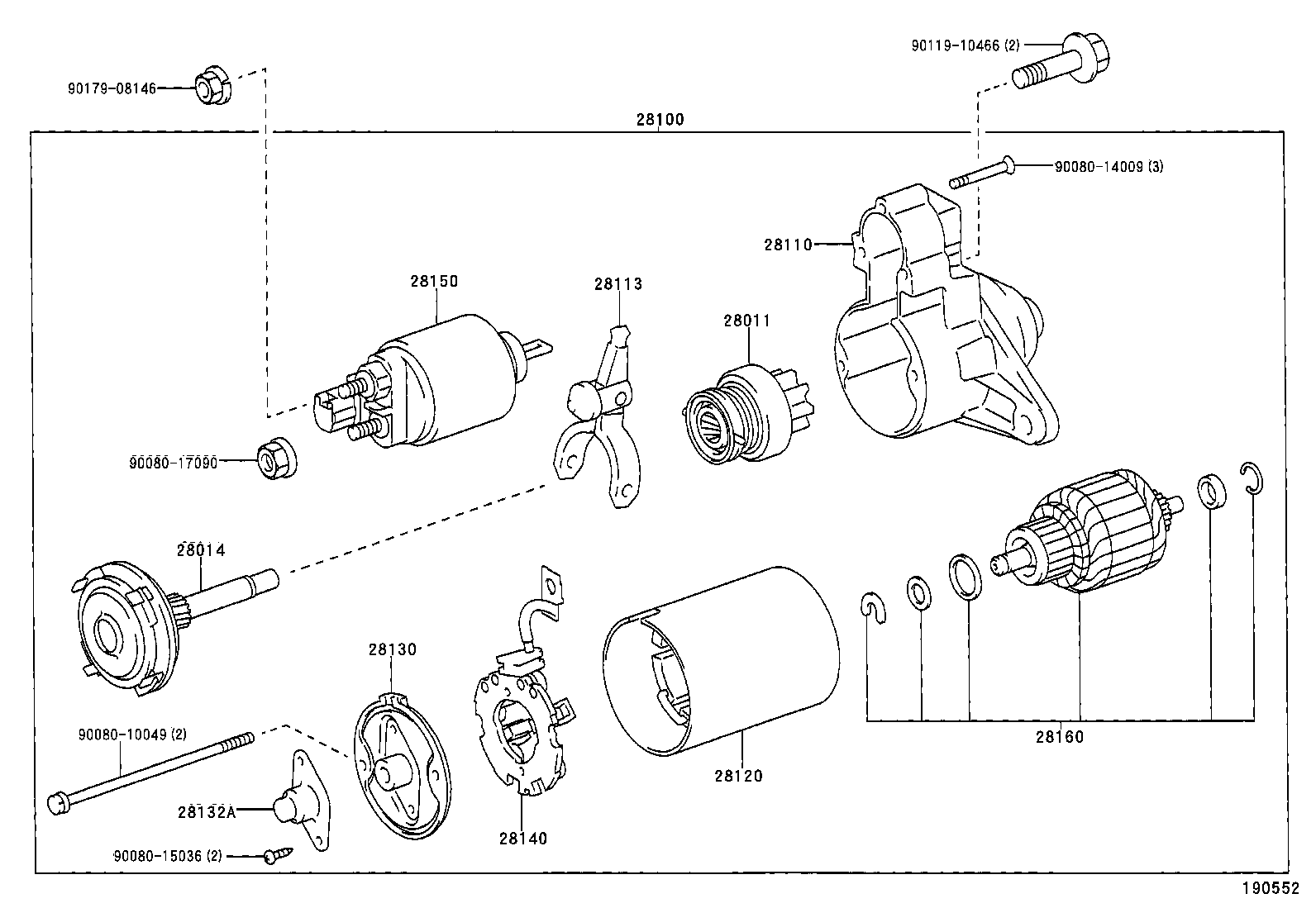 TOYOTA 28100-02080 - Starteris ps1.lv