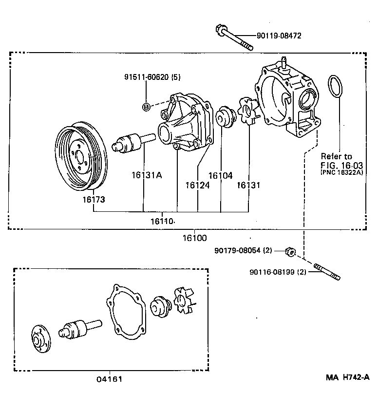 TOYOTA 16110-19107 - Ūdenssūknis ps1.lv