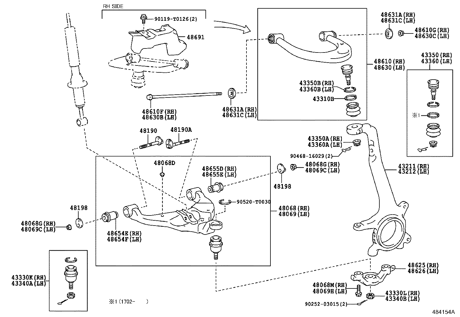 TOYOTA 48069-0K090 - Neatkarīgās balstiekārtas svira, Riteņa piekare ps1.lv