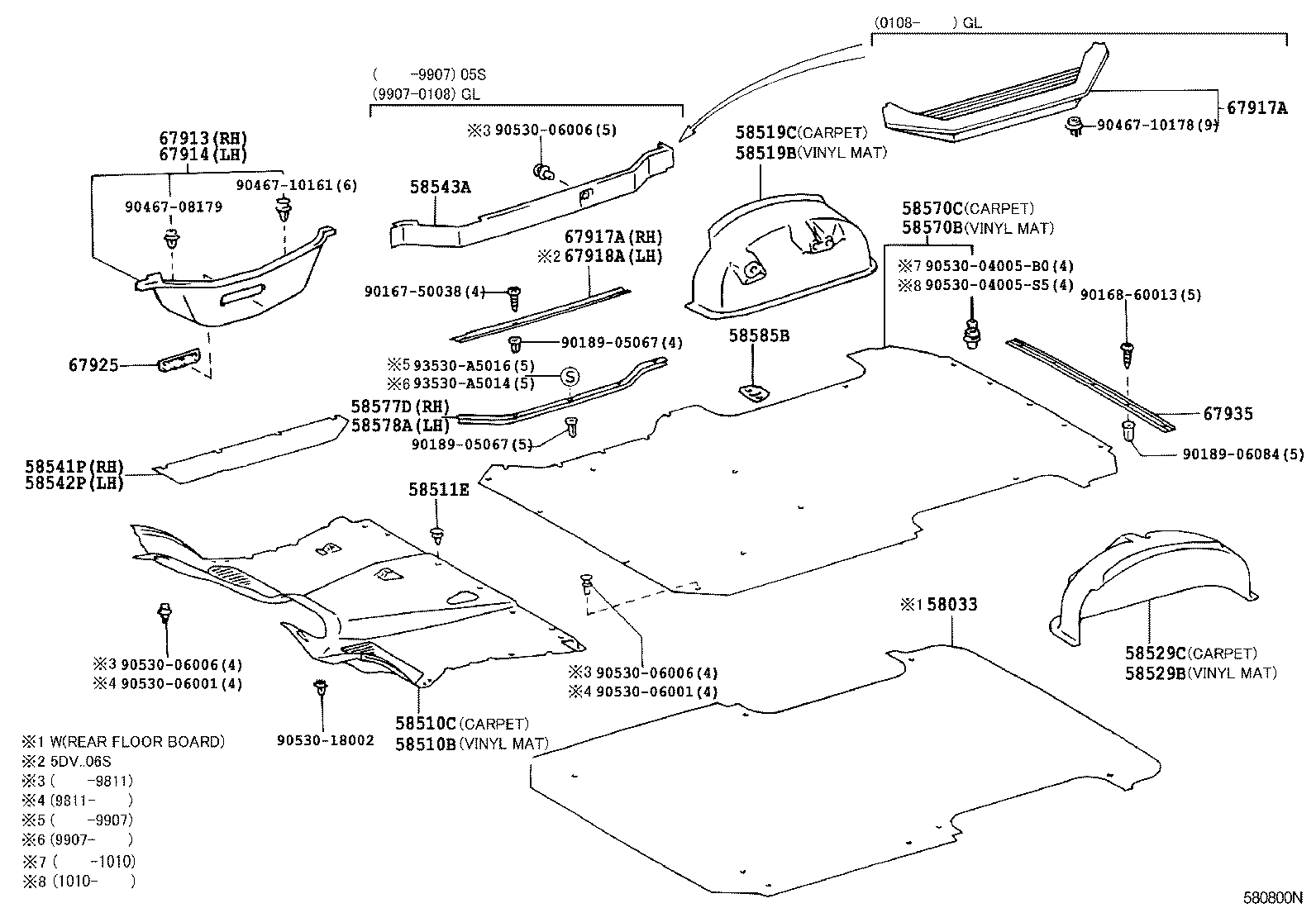 TOYOTA 9046708179 - Moldings / aizsarguzlika ps1.lv