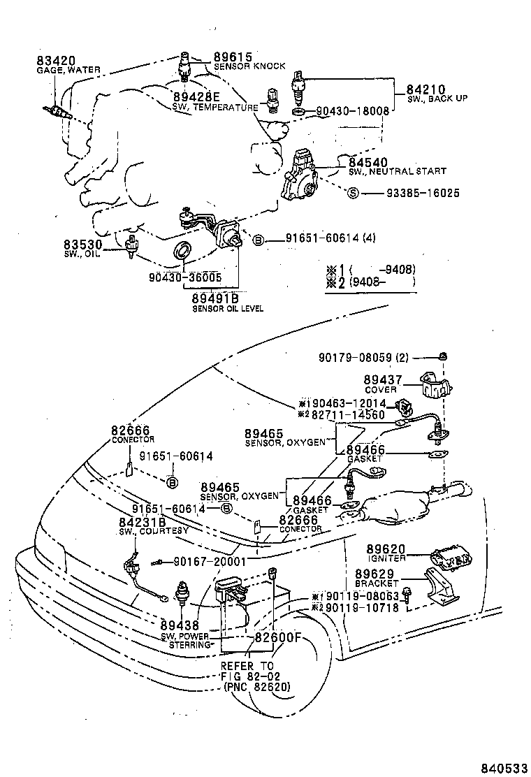 DAEWOO 8353014060 - Devējs, Eļļas spiediens ps1.lv