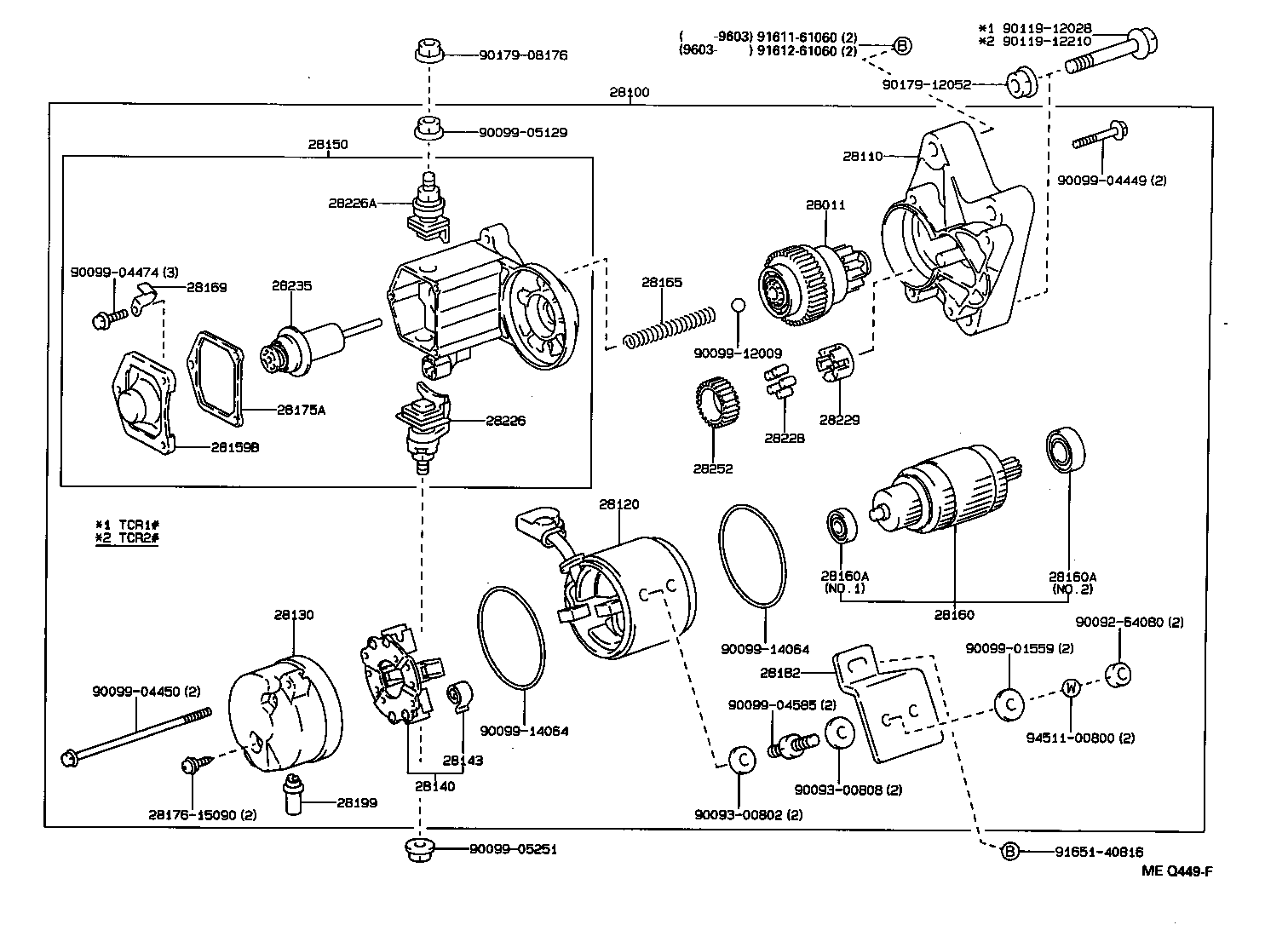 TOYOTA 28100-76050 - Starteris ps1.lv