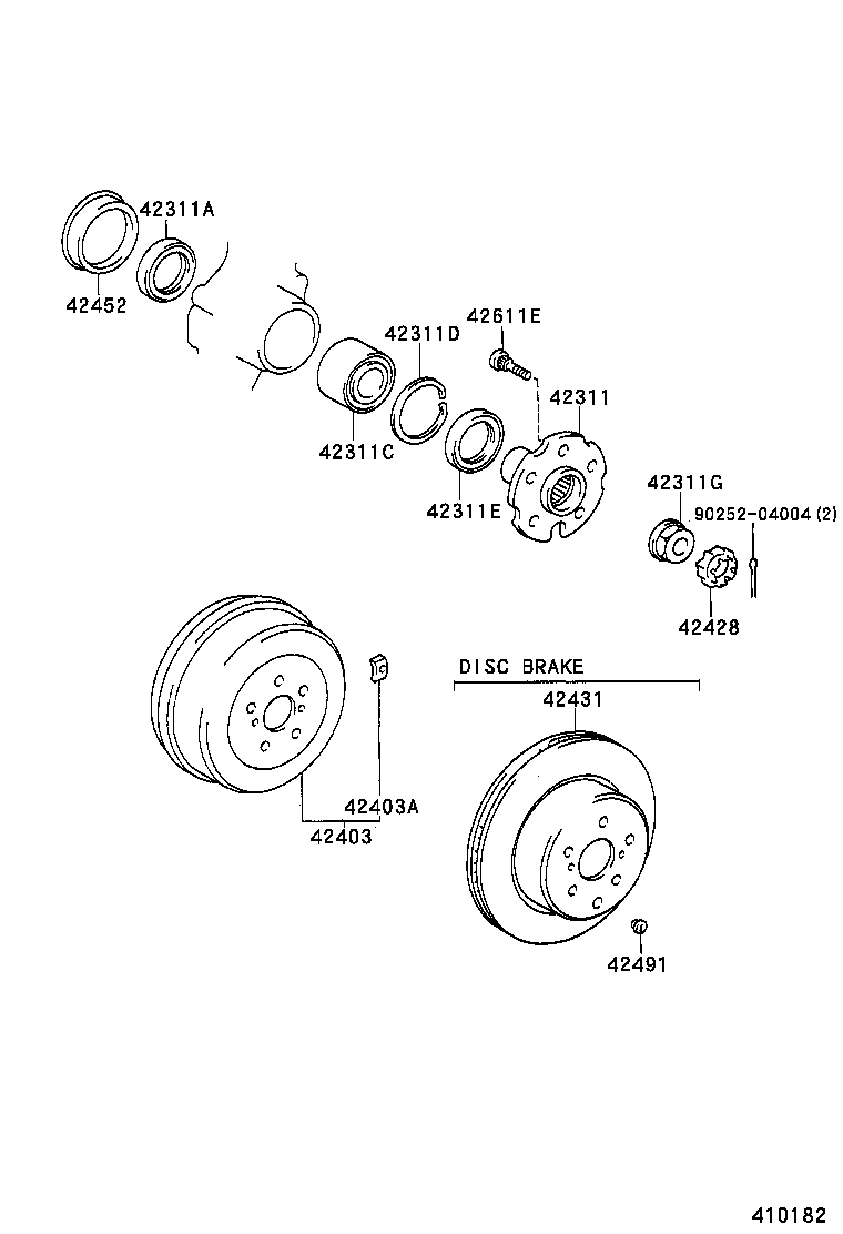 TOYOTA 90311-63001 - Riteņa rumbas gultņa komplekts ps1.lv