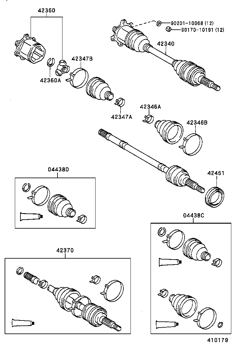 Daihatsu 04438-28011 - Putekļusargs, Piedziņas vārpsta ps1.lv