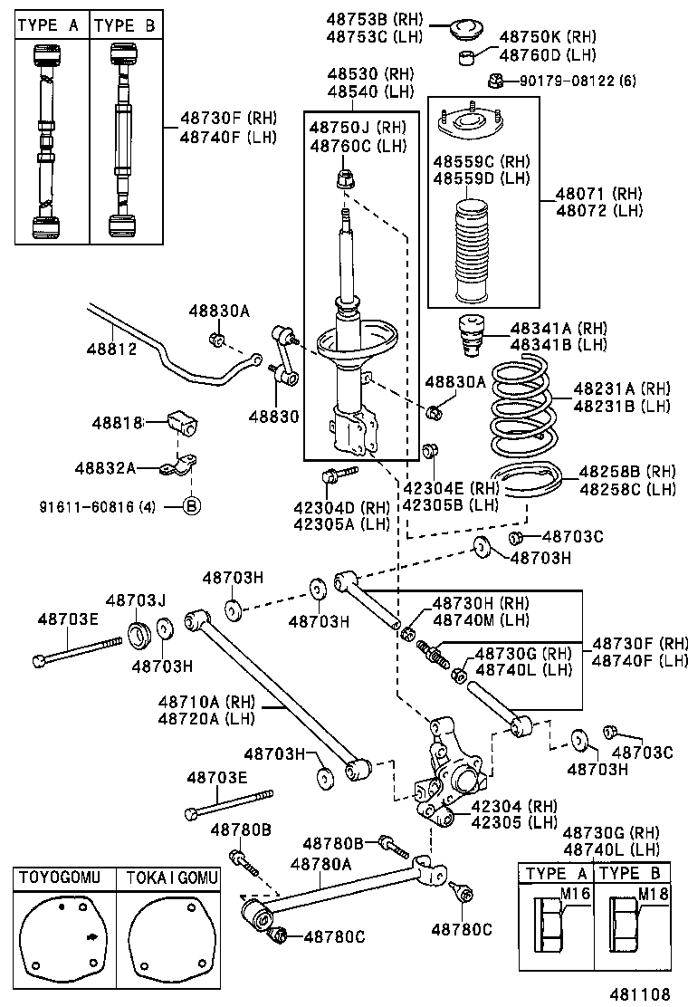 TOYOTA 48830-20010 - Stiepnis / Atsaite, Stabilizators ps1.lv