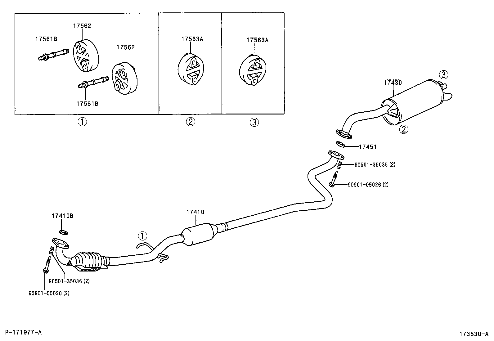 TOYOTA 1758423020 - Bukse, Stabilizators ps1.lv