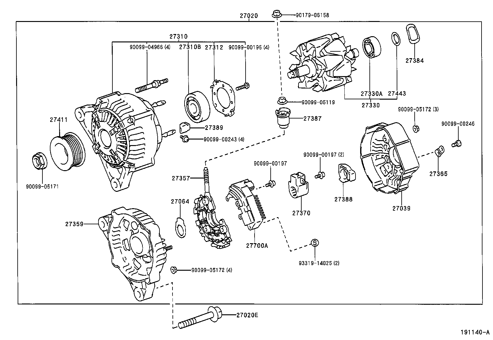 TOYOTA 90099-10192 - Gultnis ps1.lv