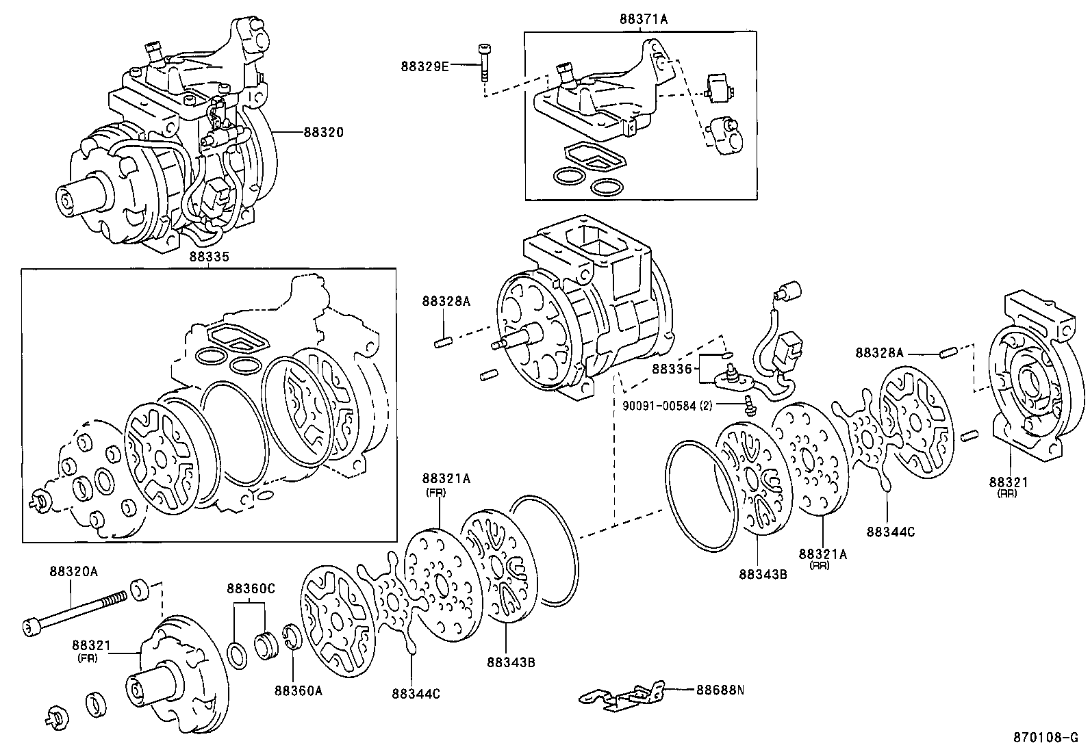 LEXUS 8832033120 - Kompresors, Pneimatiskā sistēma ps1.lv