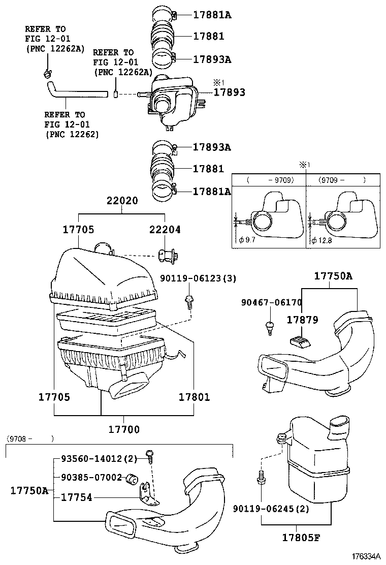 LEXUS 22204-20010 - Gaisa masas mērītājs ps1.lv