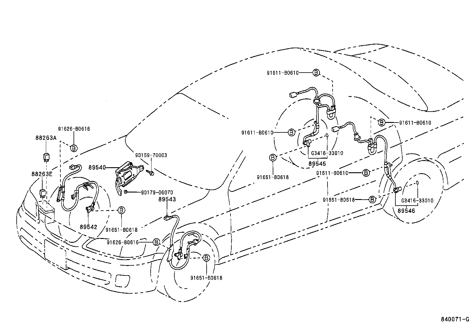 TOYOTA 89542-33030 - Devējs, Riteņu griešanās ātrums ps1.lv