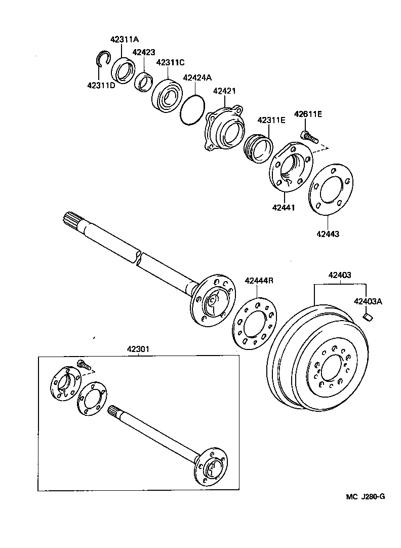 WIESMANN 42431-26080 - Bremžu trumulis ps1.lv