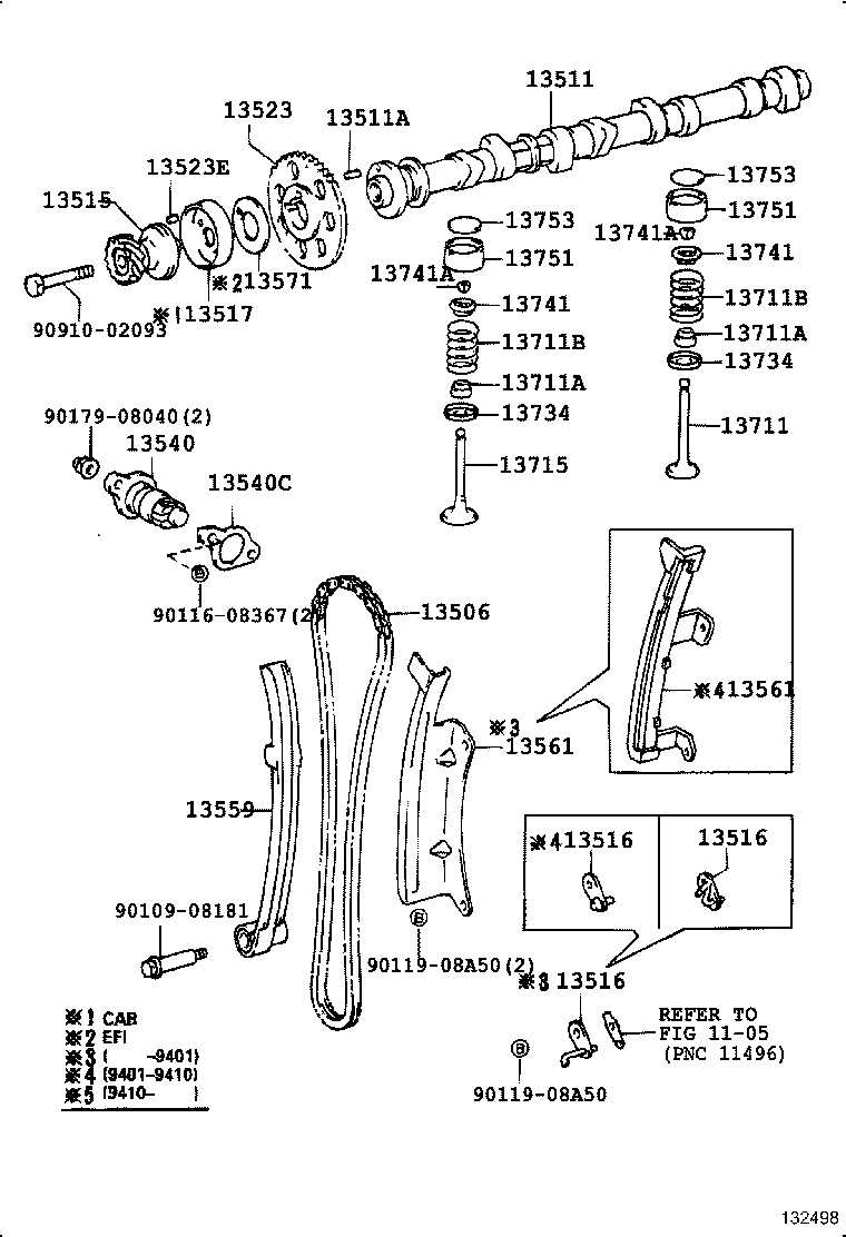 TOYOTA 13552-75010 - Sadales vārpstas piedziņas ķēdes komplekts ps1.lv