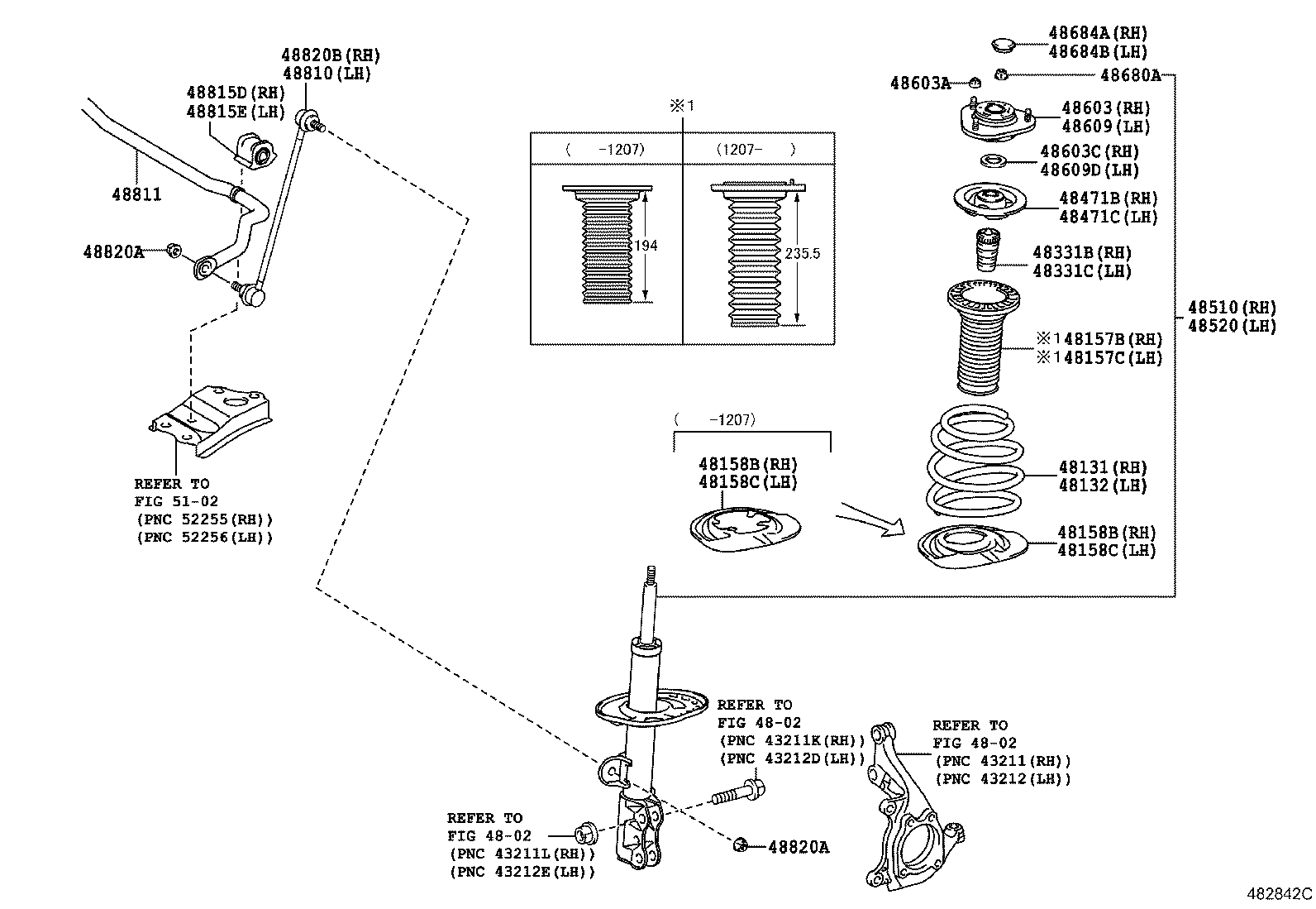 TOYOTA 48331-12220 - Putekļu aizsargkomplekts, Amortizators ps1.lv