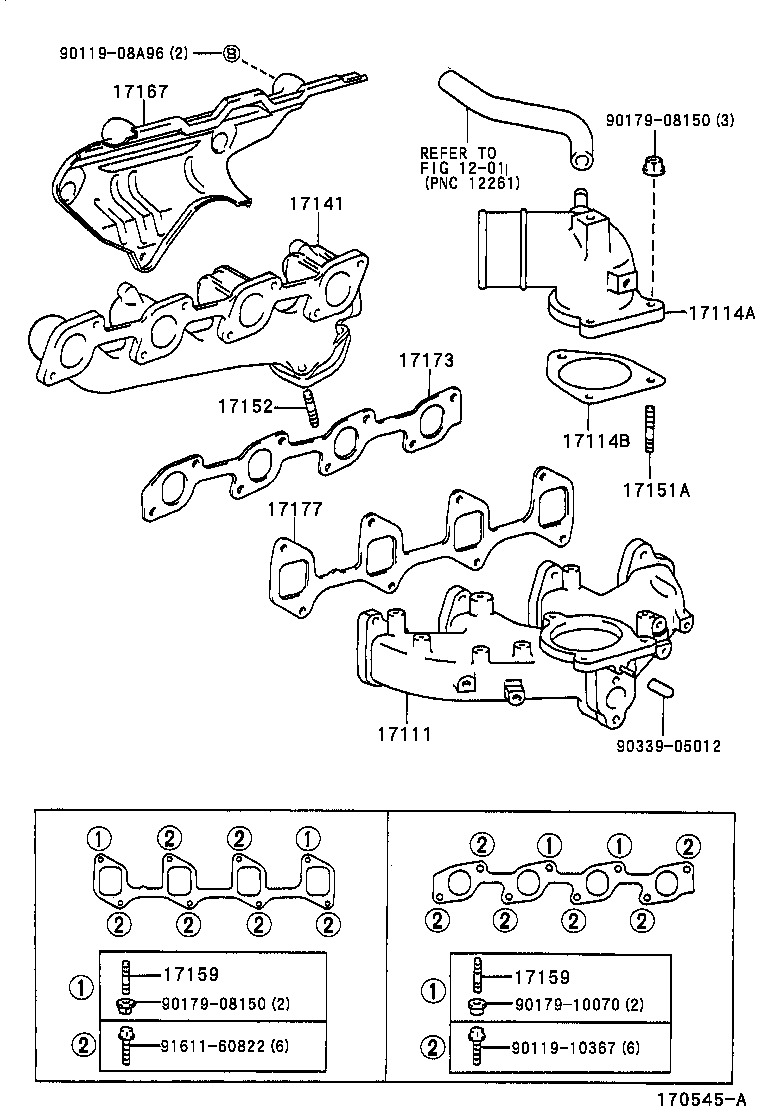 TOYOTA 17177-54021 - Blīve, Ieplūdes kolektors ps1.lv