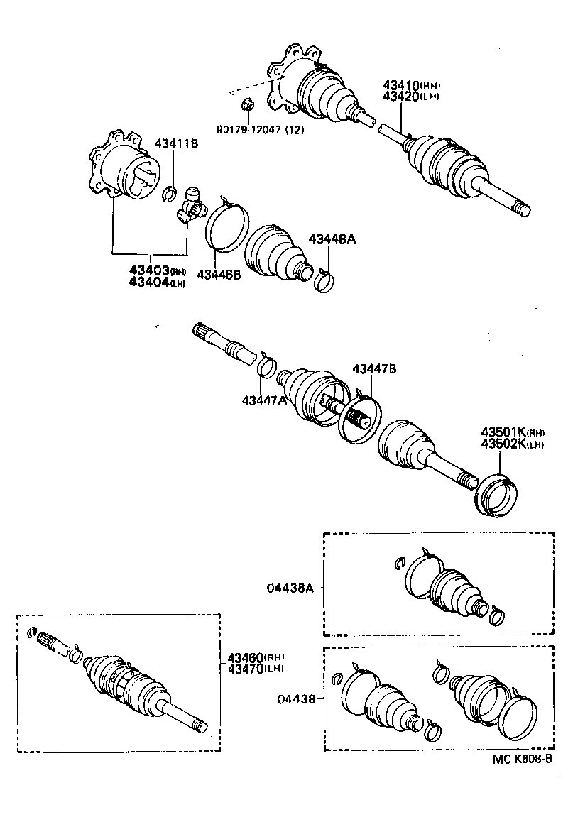 TOYOTA 04438-35011 - Putekļusargs, Piedziņas vārpsta ps1.lv