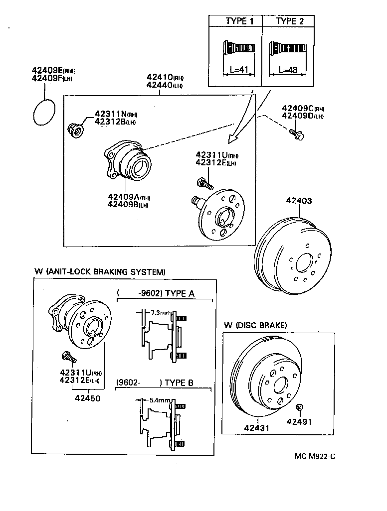 TOYOTA 90301-63003 - Riteņa rumbas gultņa komplekts ps1.lv