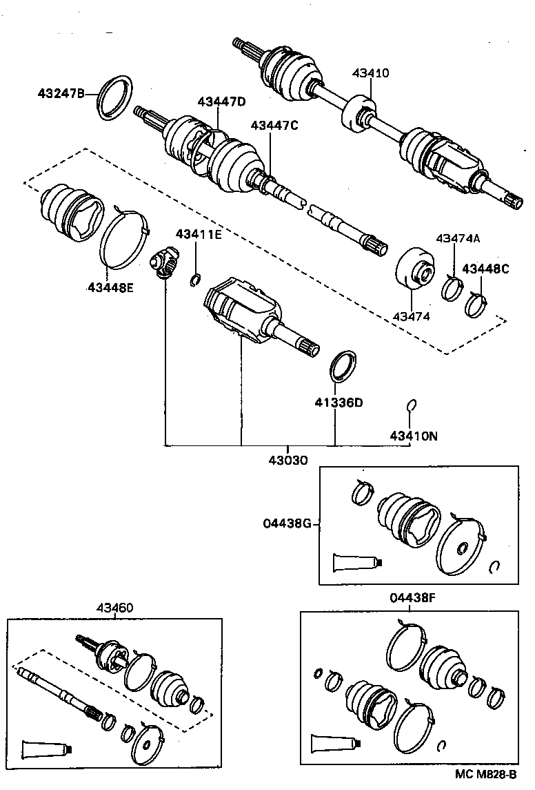 TOYOTA 04438-12162 - Putekļusargs, Piedziņas vārpsta ps1.lv