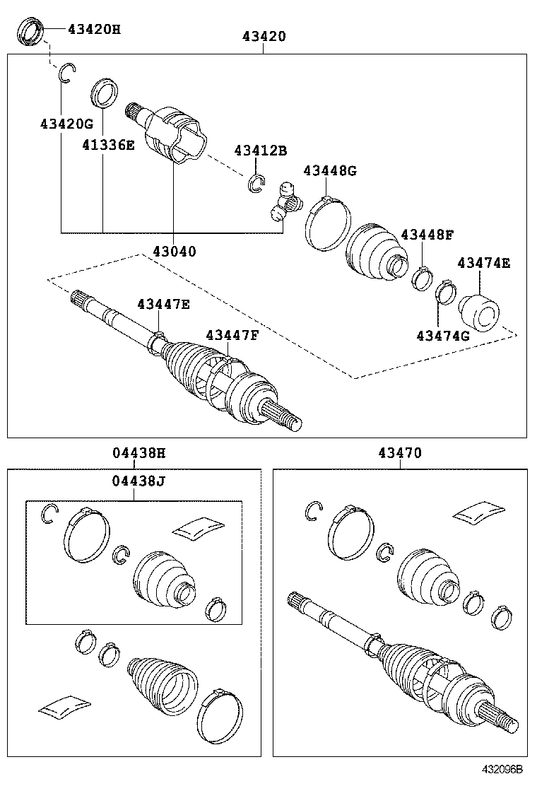 TOYOTA 43470-8Z036 - Šarnīru komplekts, Piedziņas vārpsta ps1.lv