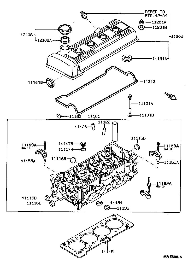 Berliet 11213-02030 - Blīve, Motora bloka galvas vāks ps1.lv