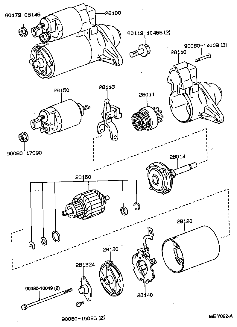 TOYOTA 28100-02040 - Starteris ps1.lv