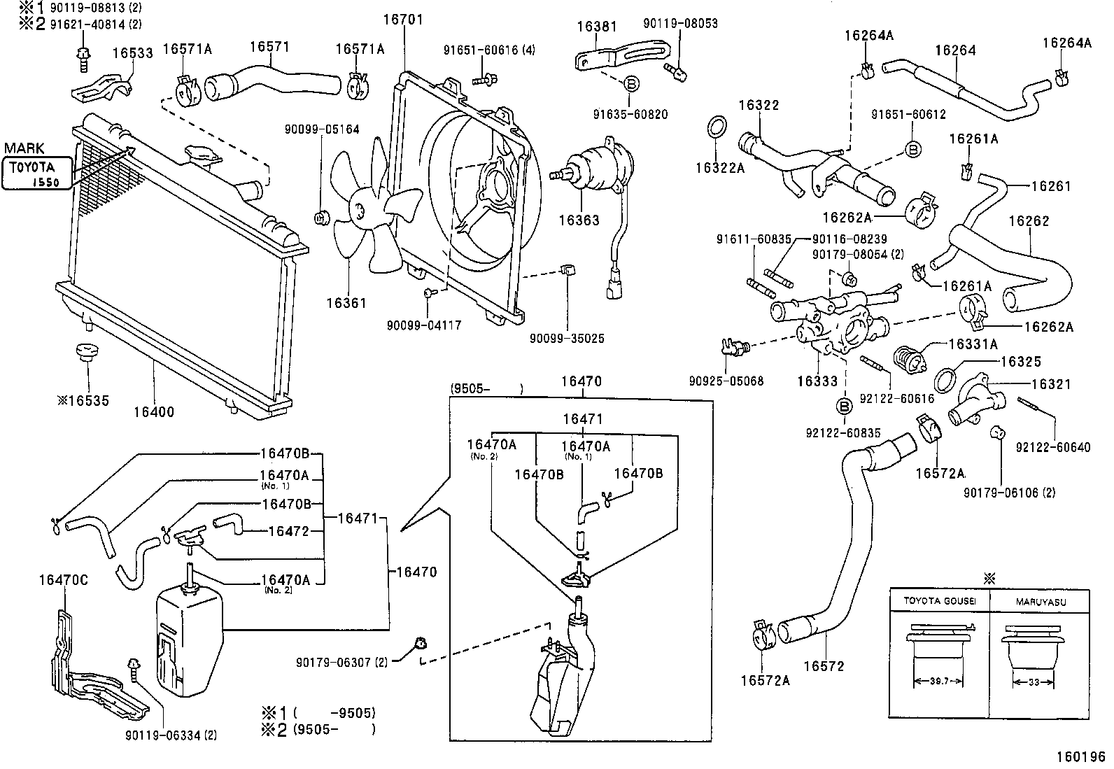 TOYOTA 1653574010 - Radiators, Motora dzesēšanas sistēma ps1.lv