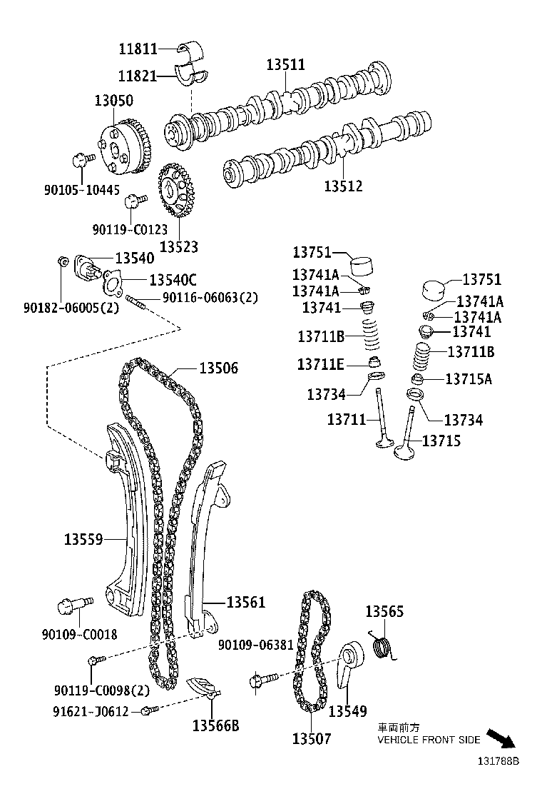 TOYOTA 13540-0H030 - Spriegotājs, Piedziņas ķēde ps1.lv