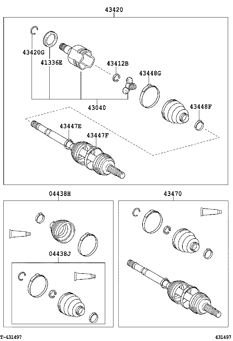 TOYOTA 044280D050 - Putekļusargs, Piedziņas vārpsta ps1.lv