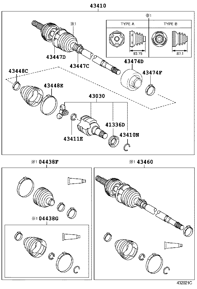 TOYOTA 04427-0D050 - Putekļusargs, Piedziņas vārpsta ps1.lv