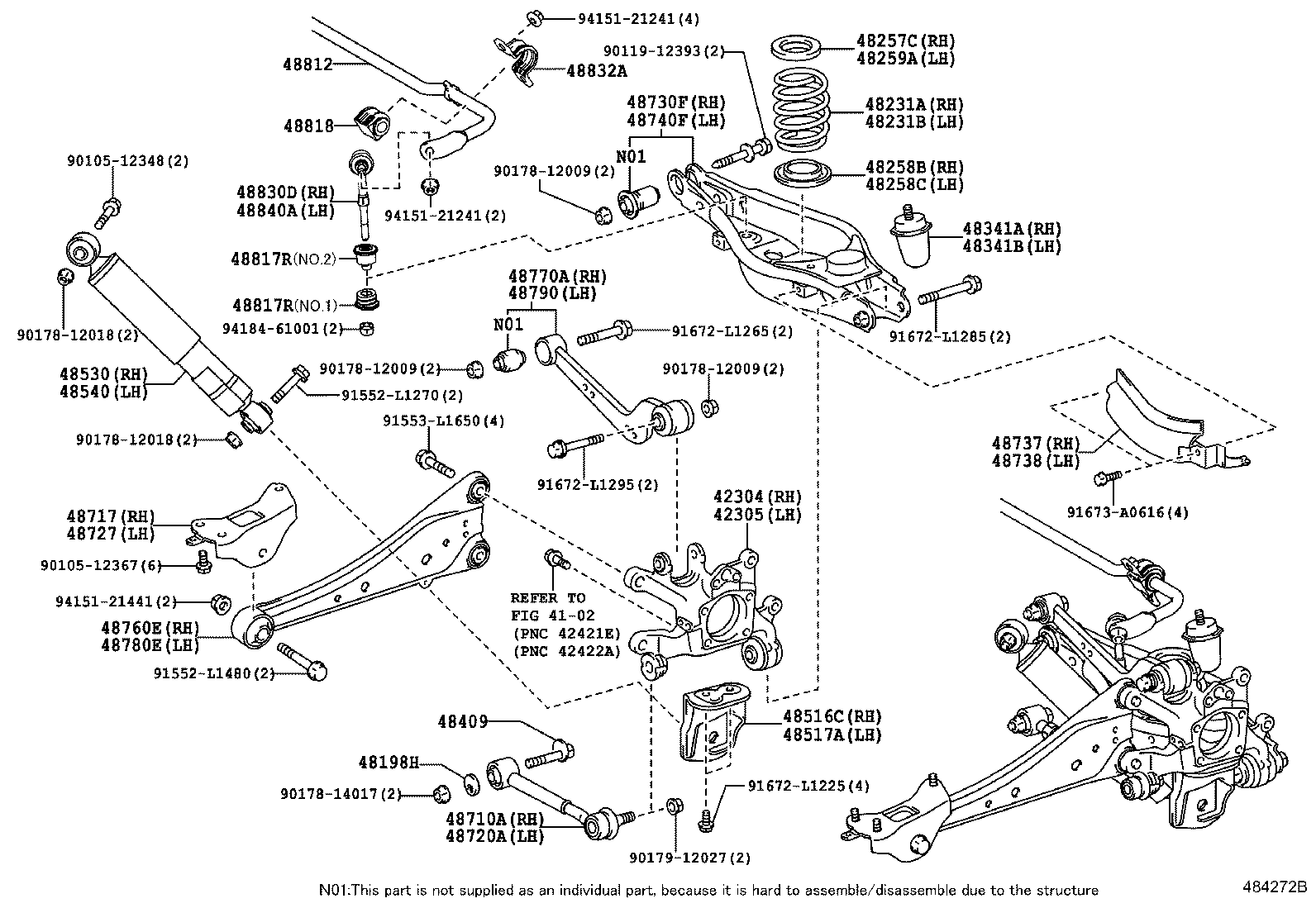 TOYOTA 4878048110 - Piekare, Šķērssvira ps1.lv