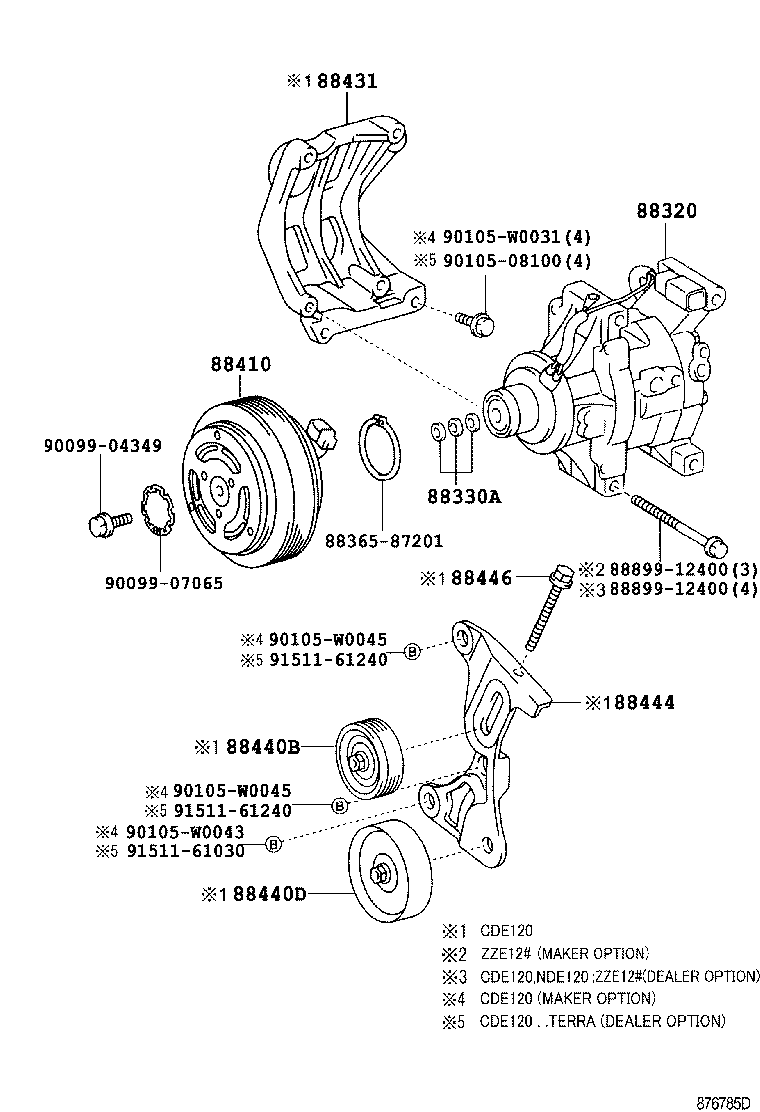 TOYOTA 88410-1A290 - Kompresors, Gaisa kond. sistēma ps1.lv