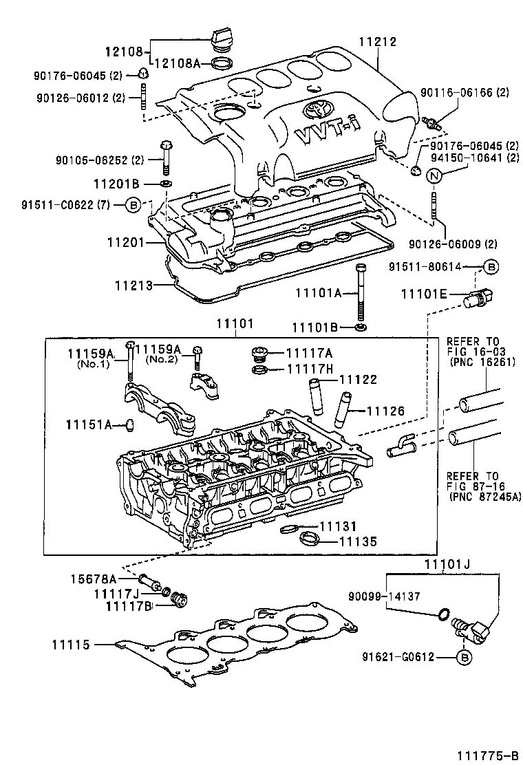 TOYOTA 11115-21030 - Blīve, Motora bloka galva ps1.lv