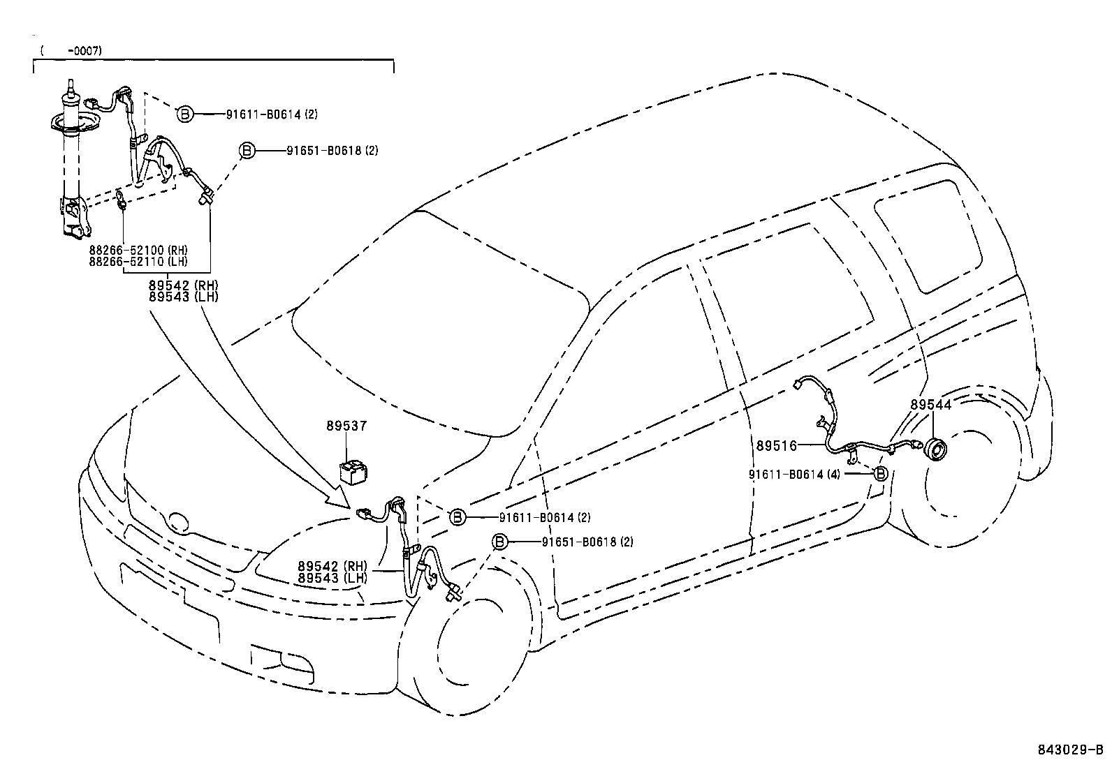 TOYOTA 04895-52010 - Devējs, Riteņu griešanās ātrums ps1.lv