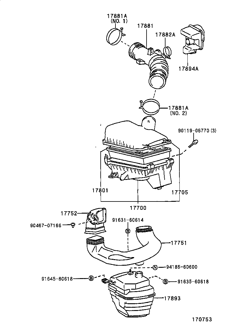 Suzuki 1780115070 - Gaisa filtrs ps1.lv