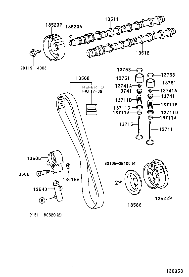 Suzuki 1350567040 - Spriegotājrullītis, Gāzu sadales mehānisma piedziņas siksna ps1.lv