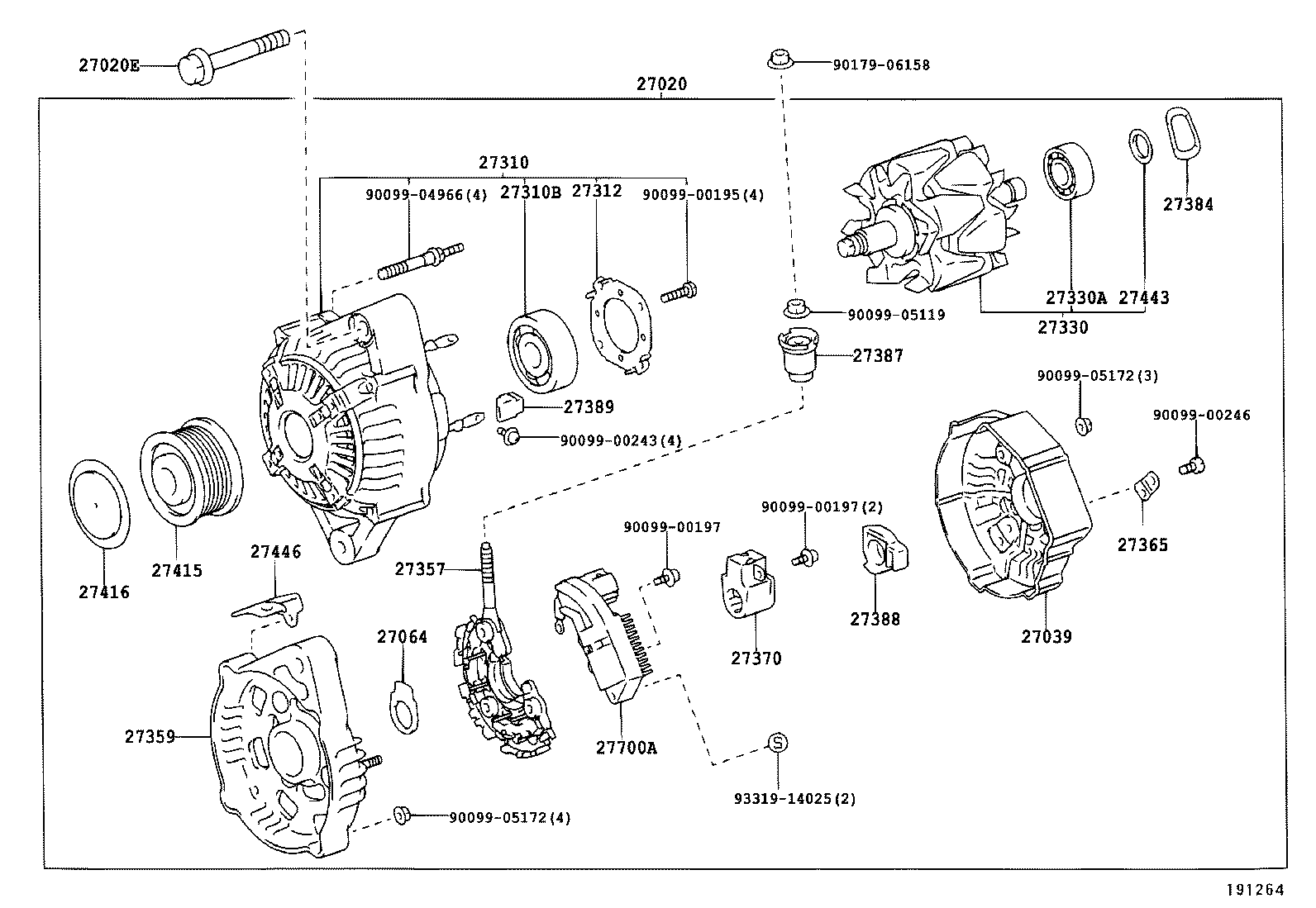 TOYOTA 2731030020 - Neatkarīgās balstiekārtas svira, Riteņa piekare ps1.lv