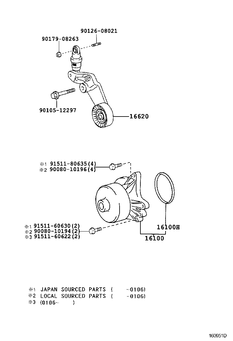 LEXUS 1662022010 - Parazīt / Vadrullītis, Ķīļrievu siksna ps1.lv