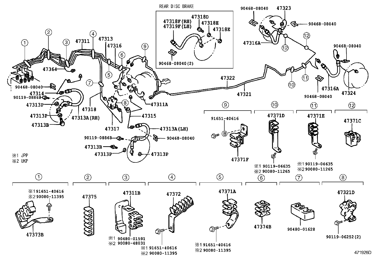 TOYOTA 9008094A68 - Bremžu šļūtene ps1.lv